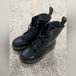 Dr. Martens Jadon Black Leather Boots